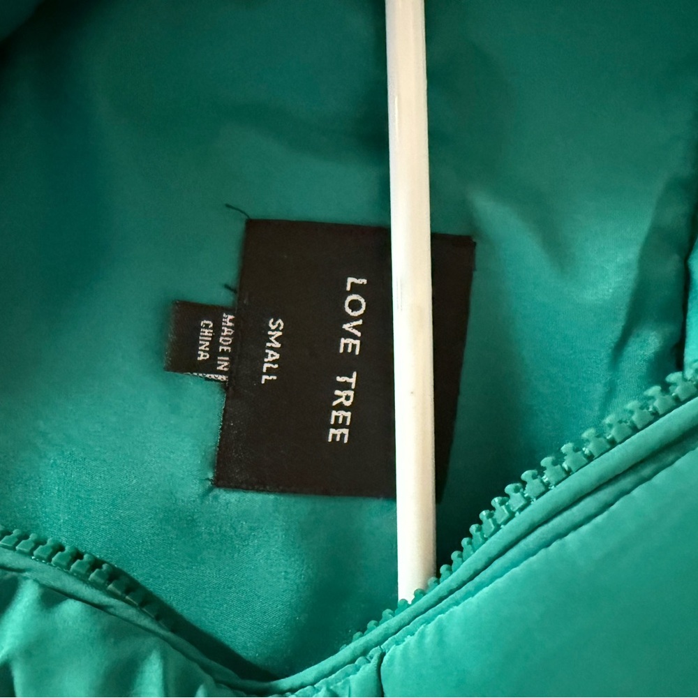 Love Tree Teal Jacket - Small